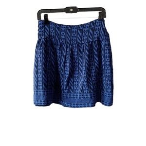 Madewell Silk Skirt in Geometric Stripe Size L/12